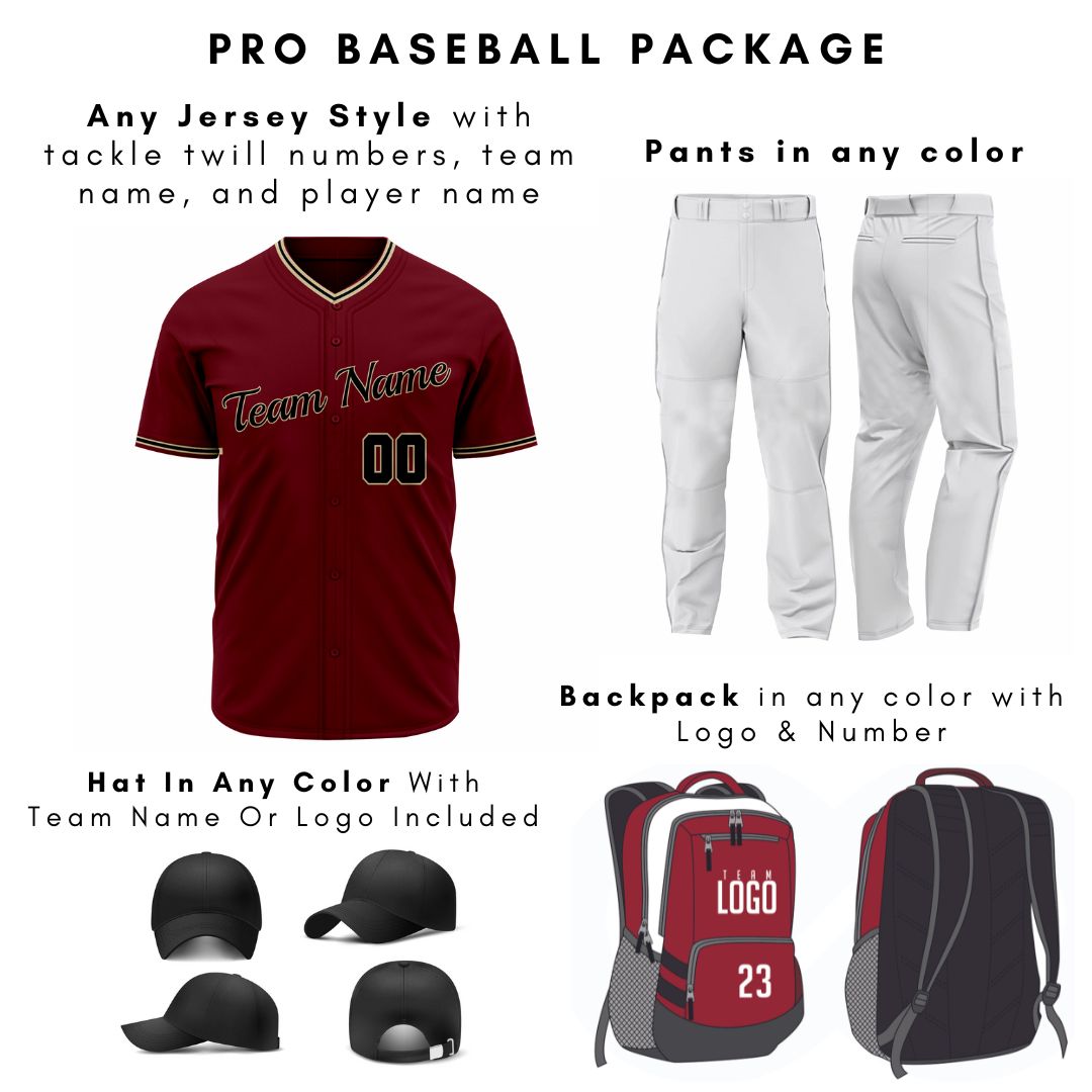 Pro Baseball Uniform Package