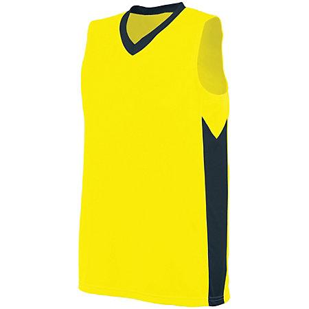 Ladies Block Out Jersey Power Yellow/slate Softball