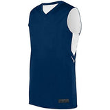 Youth Alley-Oop Reversible Jersey Navy/white Basketball Single & Shorts