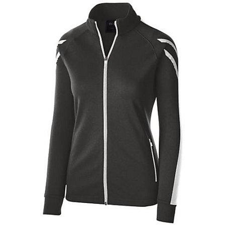 Ladies Flux Jacket Black Heather/white/white Basketball Single Jersey & Shorts