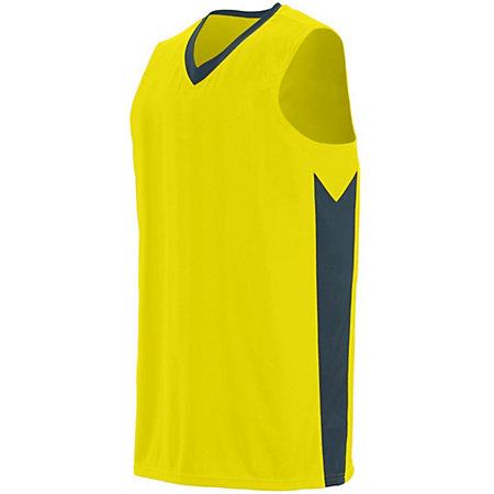 Youth Block Out Jersey Power Yellow/slate Basketball Single & Shorts