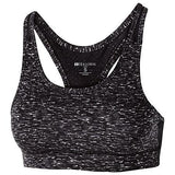Ladies Vent Bra Black Space Dye Basketball Single Jersey & Shorts