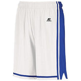 Youth Legacy Basketball Shorts White/royal Single Jersey &