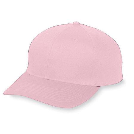 Six-Panel Cotton Twill Low-Profile Cap Light Pink Adult Baseball