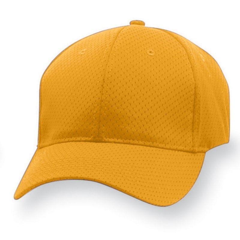 Youth Sport Flex Athletic Mesh Cap Gold Baseball