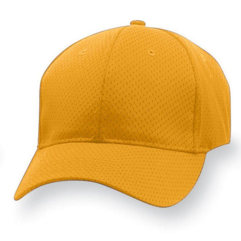 Youth Sport Flex Athletic Mesh Cap Gold Baseball