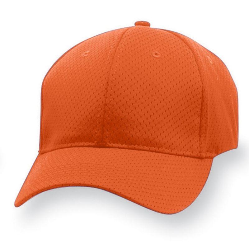Youth Sport Flex Athletic Mesh Cap Orange Baseball