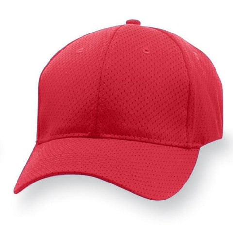 Youth Sport Flex Athletic Mesh Cap Red Baseball