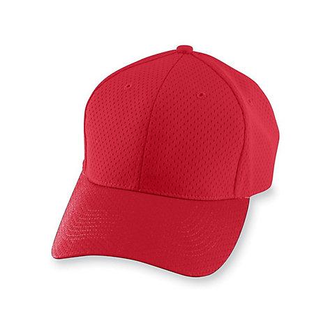 Athletic Mesh Cap Red Adult Baseball