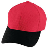 Athletic Mesh Cap Red/black Adult Baseball