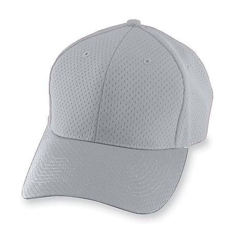 Athletic Mesh Cap-Youth Silver Grey Youth Baseball