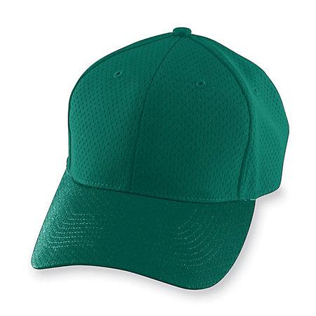 Athletic Mesh Cap-Youth Dark Green Youth Baseball