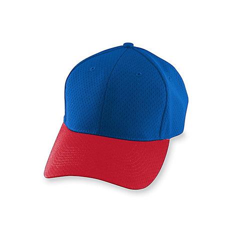 Athletic Mesh Cap-Youth Royal/red Youth Baseball