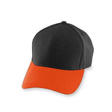 Athletic Mesh Cap-Youth Black/orange Youth Baseball