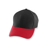 Athletic Mesh Cap-Youth Black/red Youth Baseball