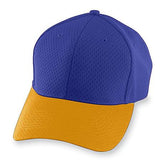 Athletic Mesh Cap-Youth Purple/gold Youth Baseball