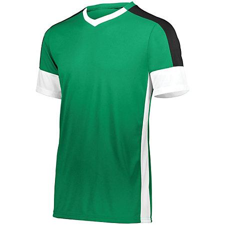 Youth Wembley Soccer Jersey Kelly/white/black Single & Shorts
