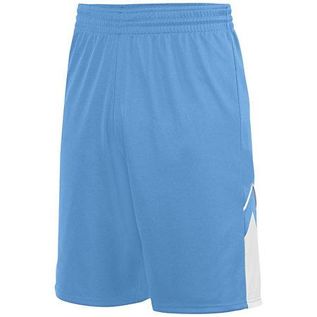 Youth Alley-Oop Reversible Shorts Columbia Blue/white Basketball Single Jersey &