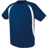 Camiseta de fútbol Liberty para jóvenes Azul marino / blanco Individual y pantalones cortos