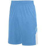Alley-Oop Reversible Shorts Columbia Blue/white Adult Basketball Single Jersey &