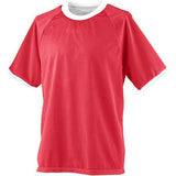 Camiseta de entrenamiento reversible para jóvenes rojo / blanco Single Soccer & Shorts