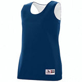 Ladies Reversible Wicking Tank Navy/white Basketball Single Jersey & Shorts