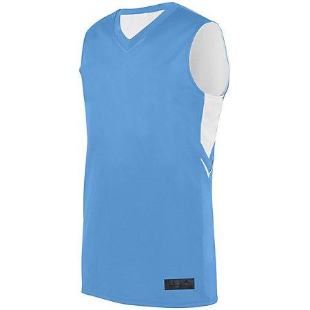 Alley-Oop Reversible Jersey Columbia Blue/white Adult Basketball Single & Shorts