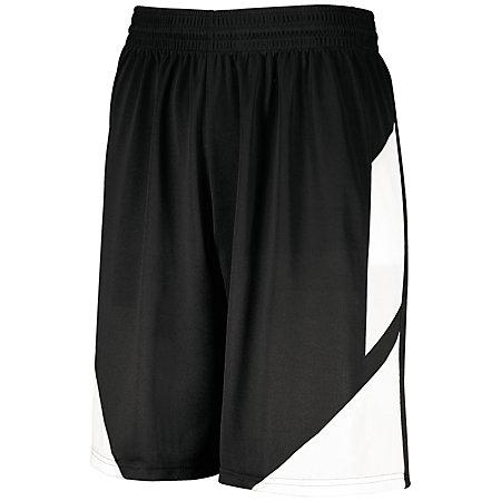 Step-Back Basketball Shorts Black/white Adult Single Jersey &