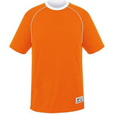 Camiseta reversible de conversión para jóvenes naranja / blanco Single Soccer & Shorts
