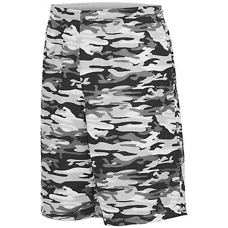 Reversible Wicking Short Black Mod/white Adult Basketball Single Jersey & Shorts