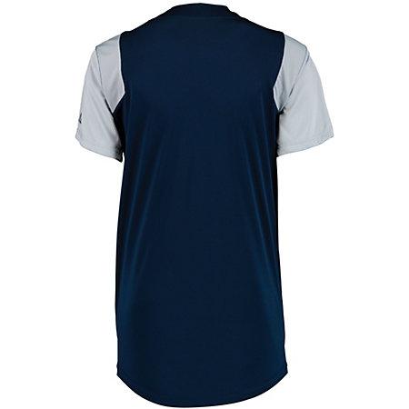 Ladies Performance Two-Button Color Block Jersey Softball