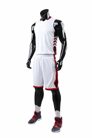 White B-108 Baskeball Uniforms