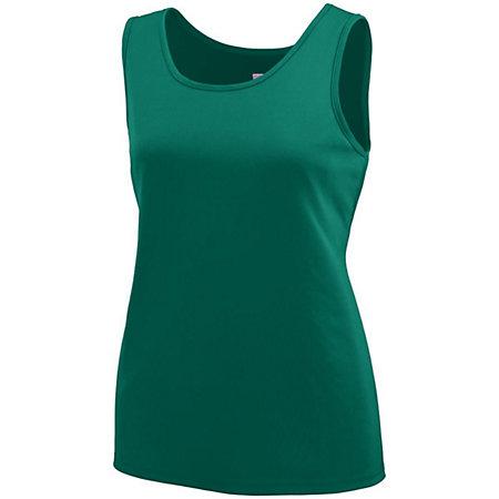 Ladies Training Tank Dark Green Basketball Single Jersey & Shorts