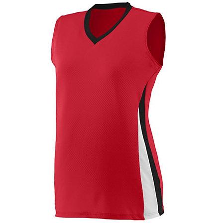 Girls Tornado Jersey Red/black/white Softball