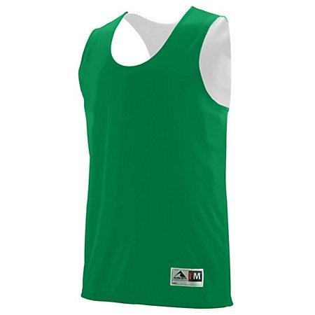 Camiseta sin mangas y pantalón corto de baloncesto reversible Kelly / blanco para jóvenes