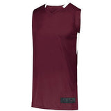 Step-Back Basketball Jersey Maroon/white Adult Single & Shorts