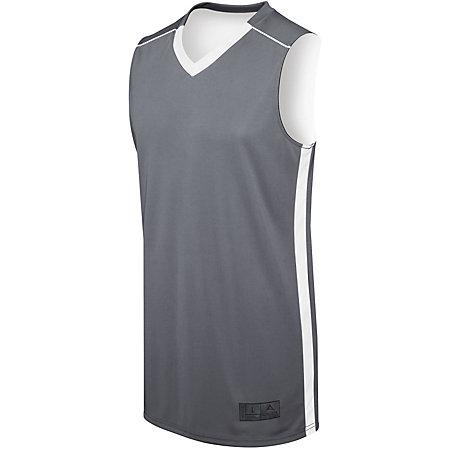 Camiseta de competición reversible para mujer Graphite / white Basketball Single & Shorts