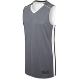 Ladies Competition Reversible Jersey Graphite/white Basketball Single & Shorts