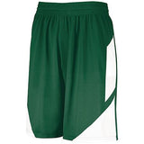 Step-Back Basketball Shorts Dark Green/white Adult Single Jersey &