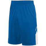 Pantalones cortos reversibles de Alley-Oop para jóvenes Royal / blanco Camiseta de baloncesto individual y