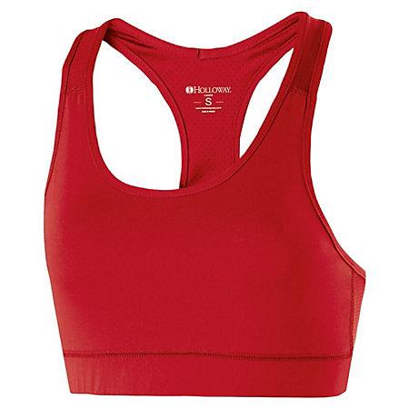Ladies Vent Bra Scarlet Basketball Single Jersey & Shorts