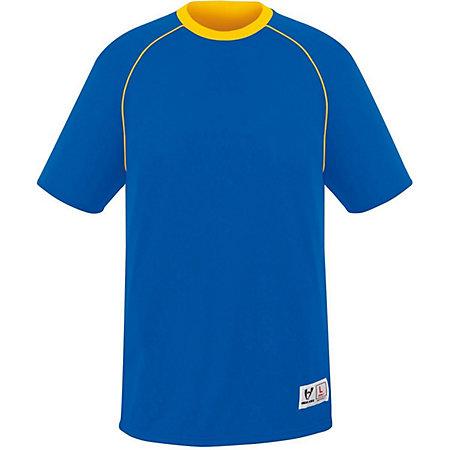 Camiseta reversible de conversión para jóvenes Royal / Athletic Gold Single Soccer & Shorts
