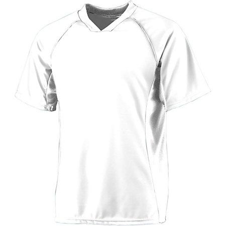 Camiseta de fútbol Wicking para jóvenes Blanco / blanco Single & Shorts