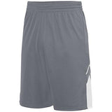 Alley-Oop Reversible Shorts Graphite/white Adult Basketball Single Jersey &