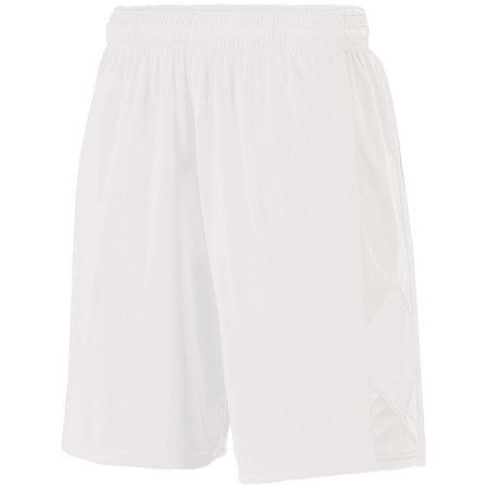 Pantalones cortos Block Out Blanco / blanco Camiseta única de baloncesto para adultos y