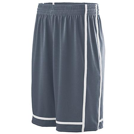 Pantalones cortos Winning Streak Graphite / white Adult Basketball Single Jersey &