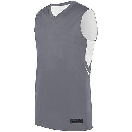Youth Alley-Oop Reversible Jersey Graphite/white Basketball Single & Shorts