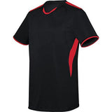 Youth Globe Jersey Black/scarlet Youth Single Soccer & Shorts