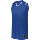 Youth Retro Basketball Jersey Royal/white Single & Shorts