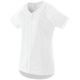 Ladies Winner Jersey White/white Softball